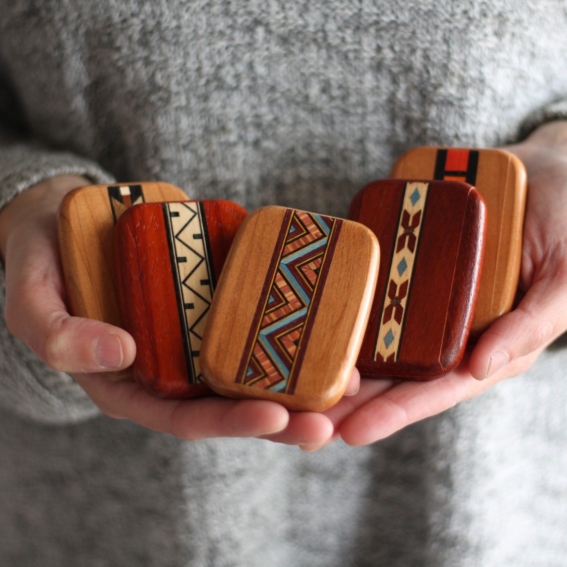 Handmade Wooden Pocket Mirror image 4