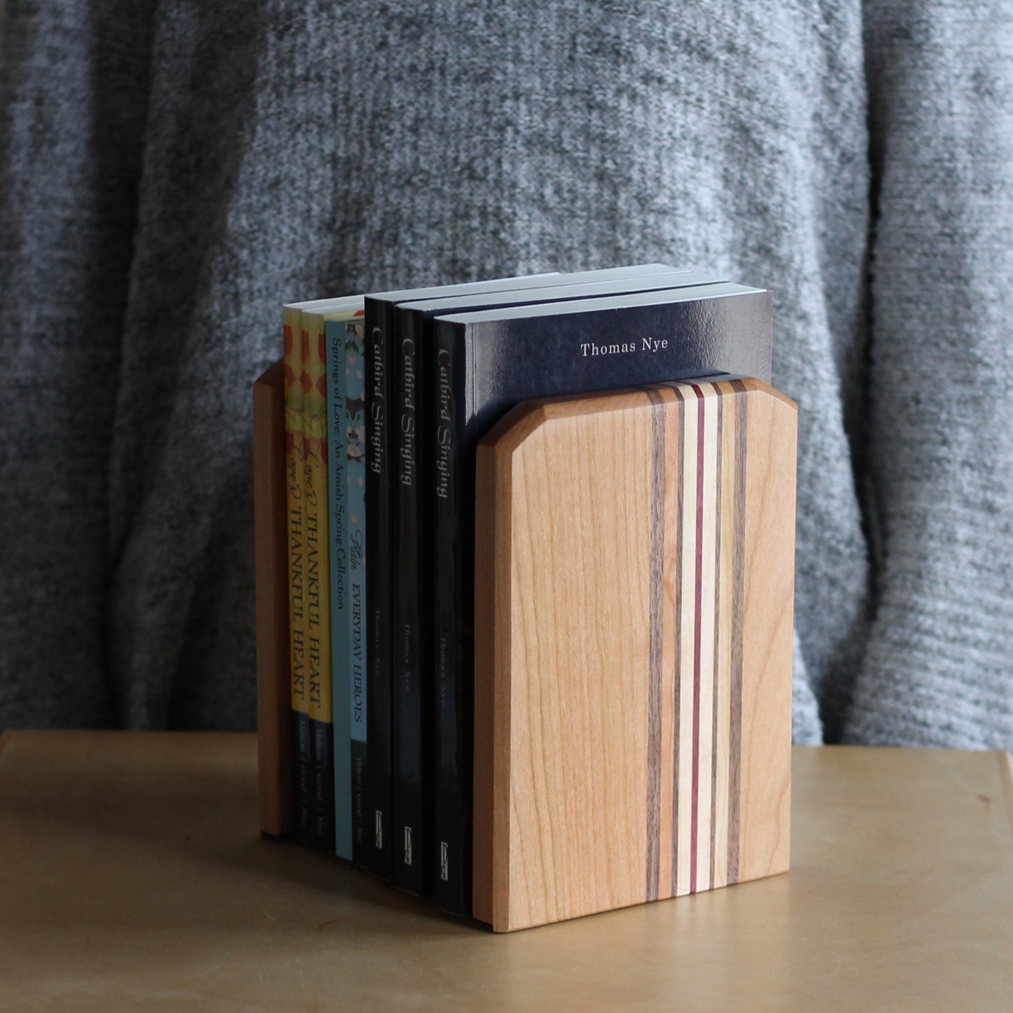 Handmade Wooden Bookend Sets | 4 Wood Types image 5