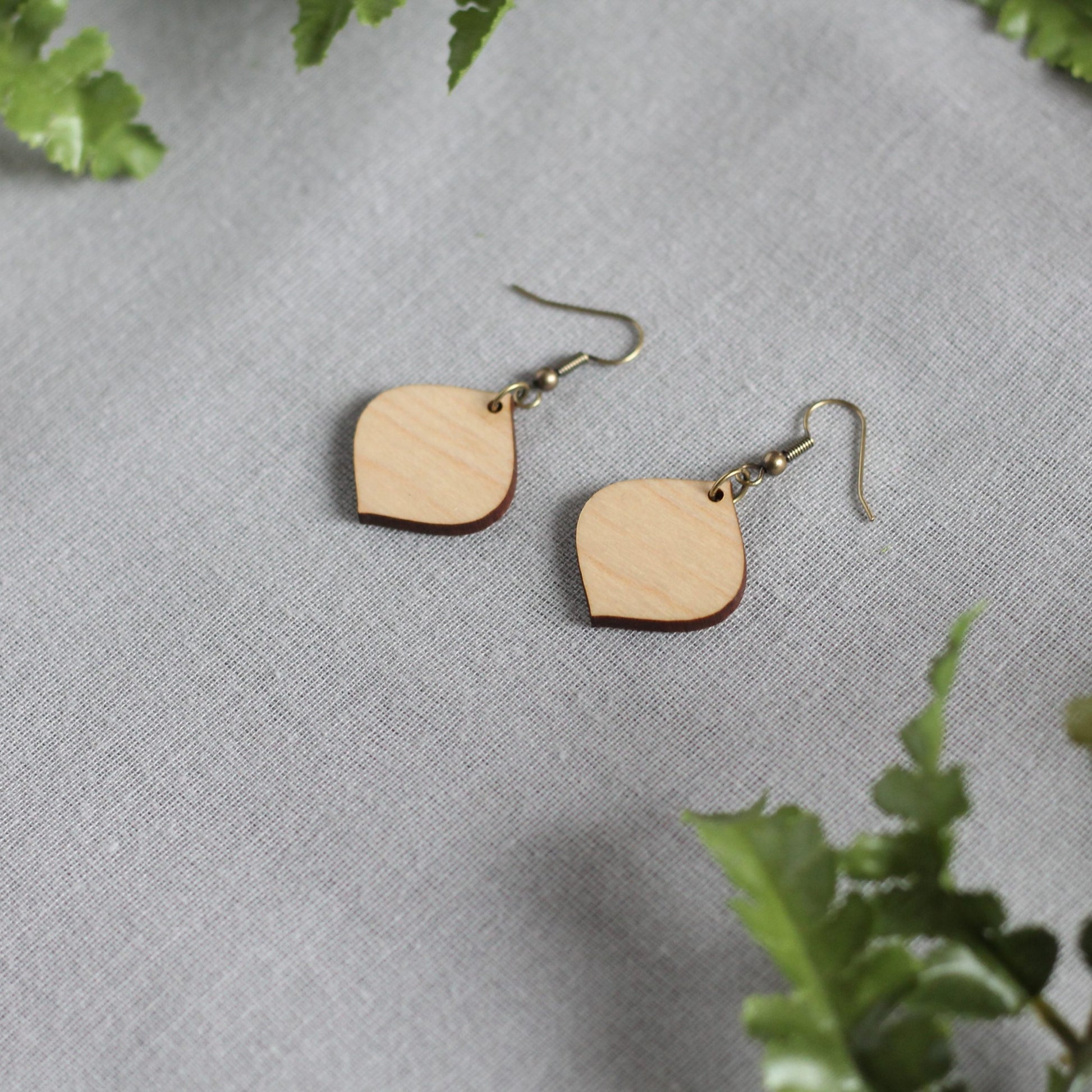Jill Earrings - Maple $10 image