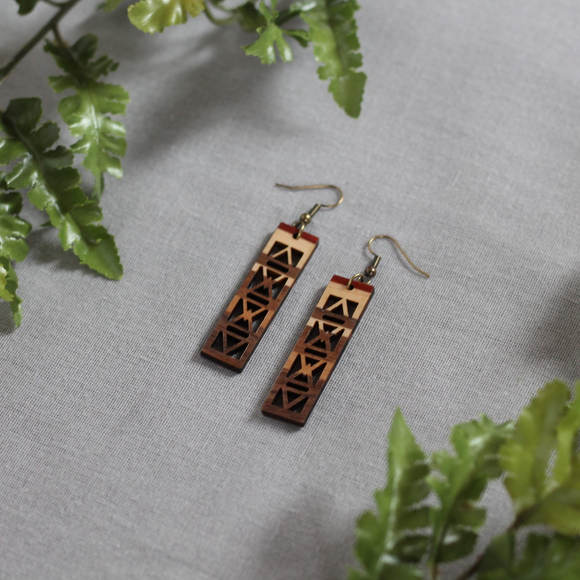 Emma Earrings - Varied Stripes $24 image