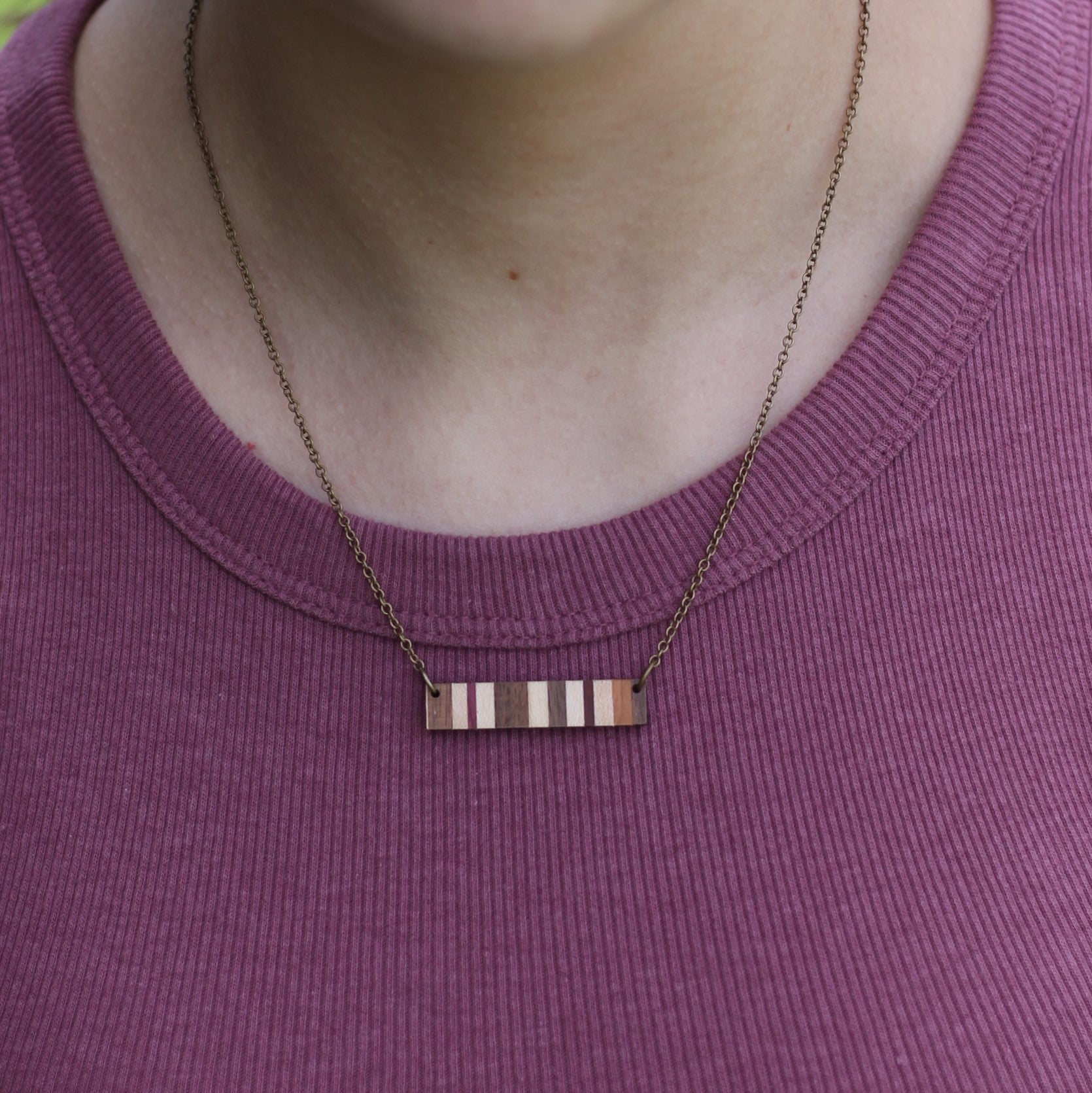 Handmade Wooden Jewelry | Jina Necklace image 8