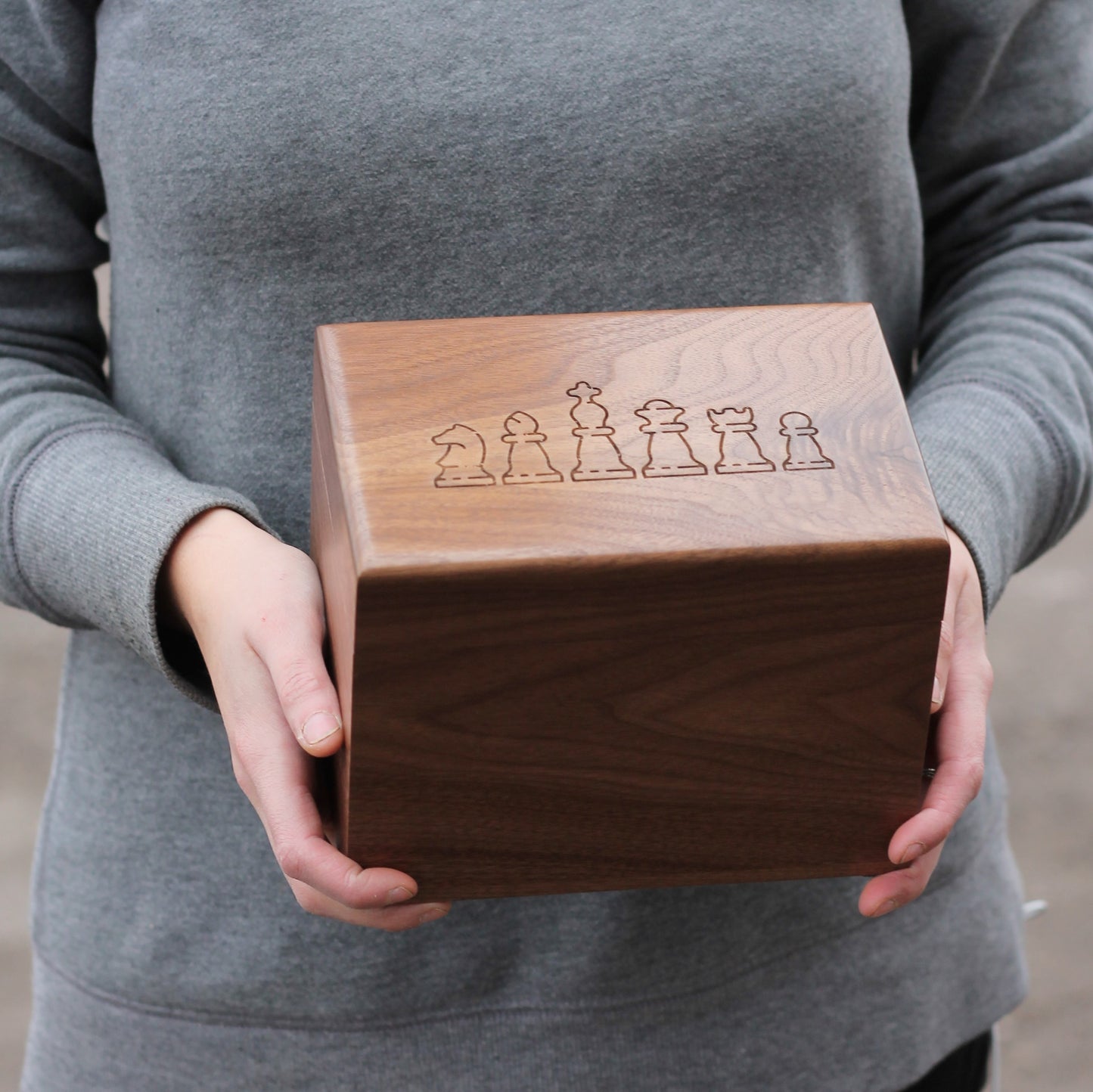 Chess Piece Box | For Small + Medium Pieces image 5