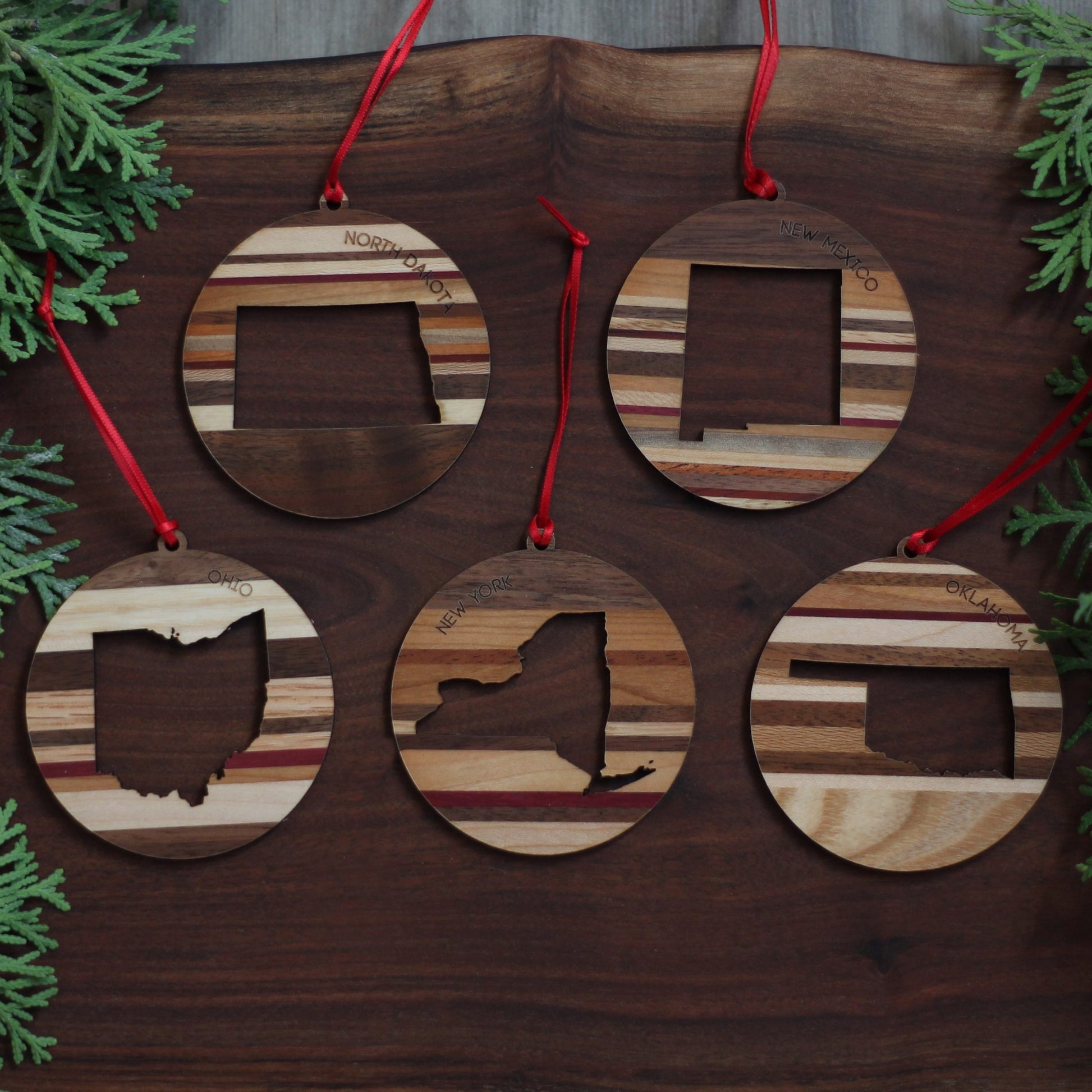 Handmade Wooden State Outline Ornaments | All 50 States image 7